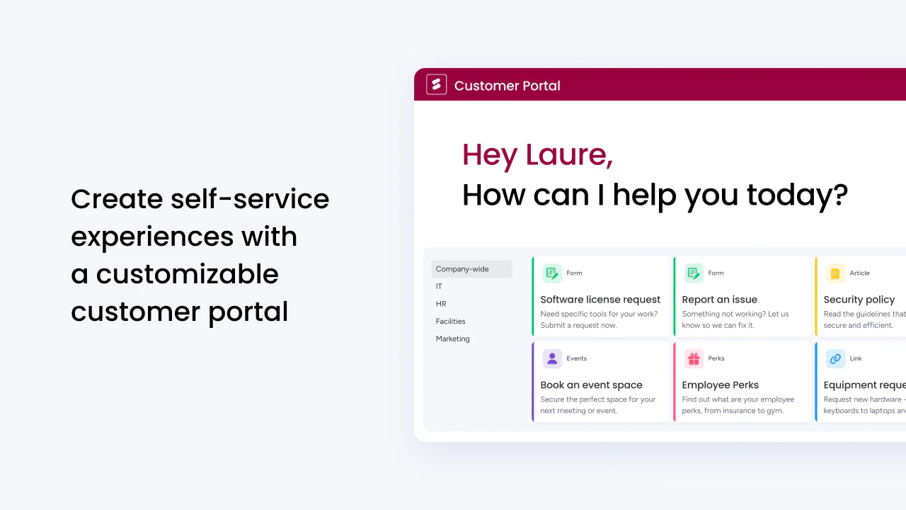 screenshot of monday service